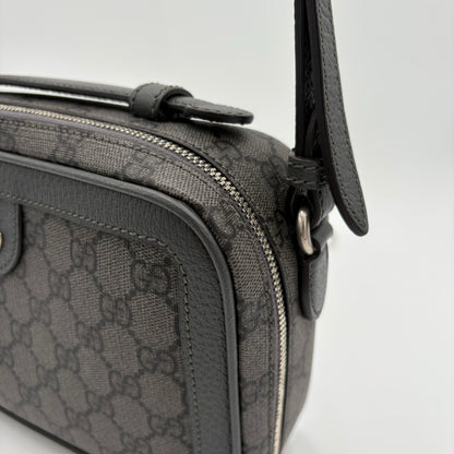 Gucci Ophidia Gray Black Supreme Crossbody bag