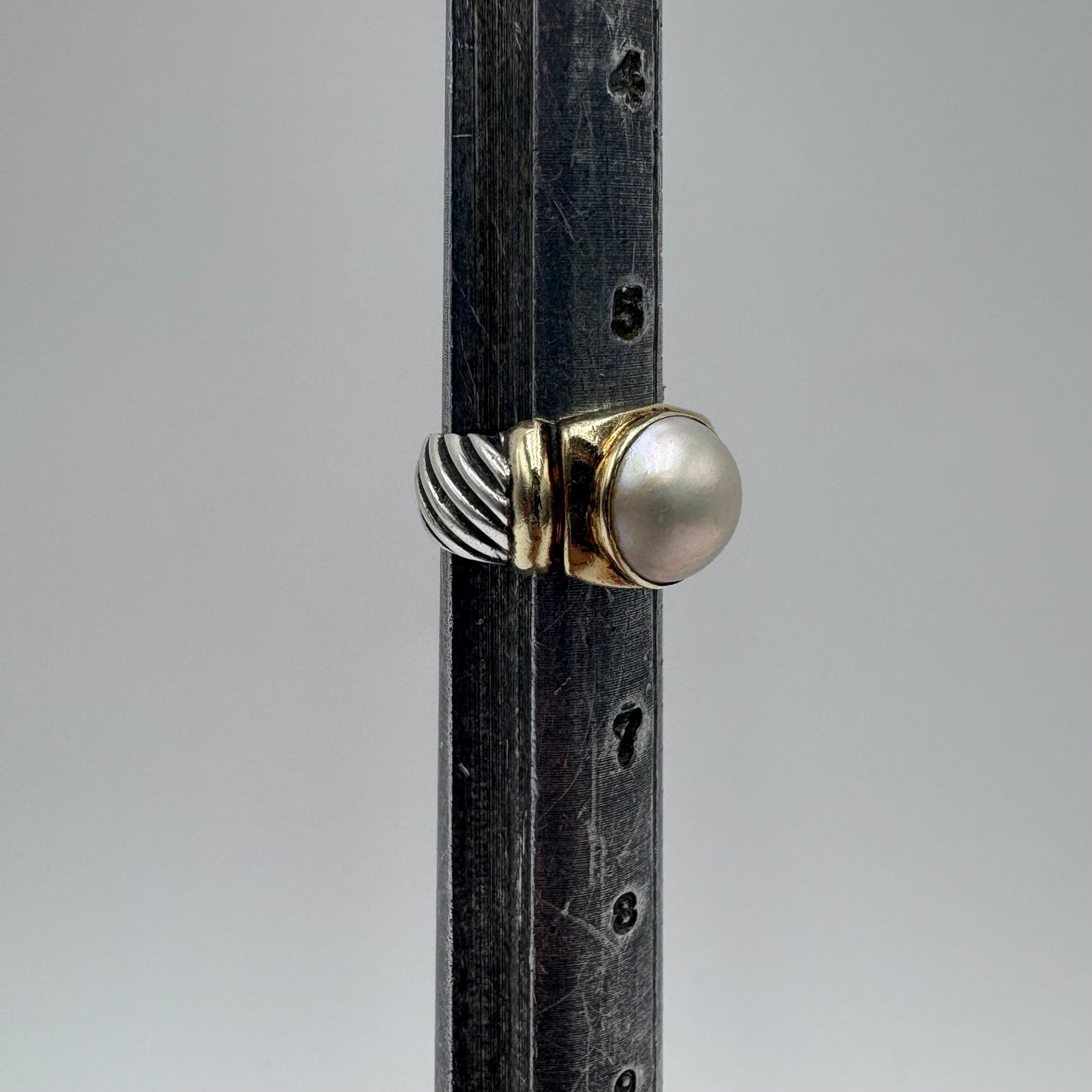 David Yurman Pearl Cable Ring