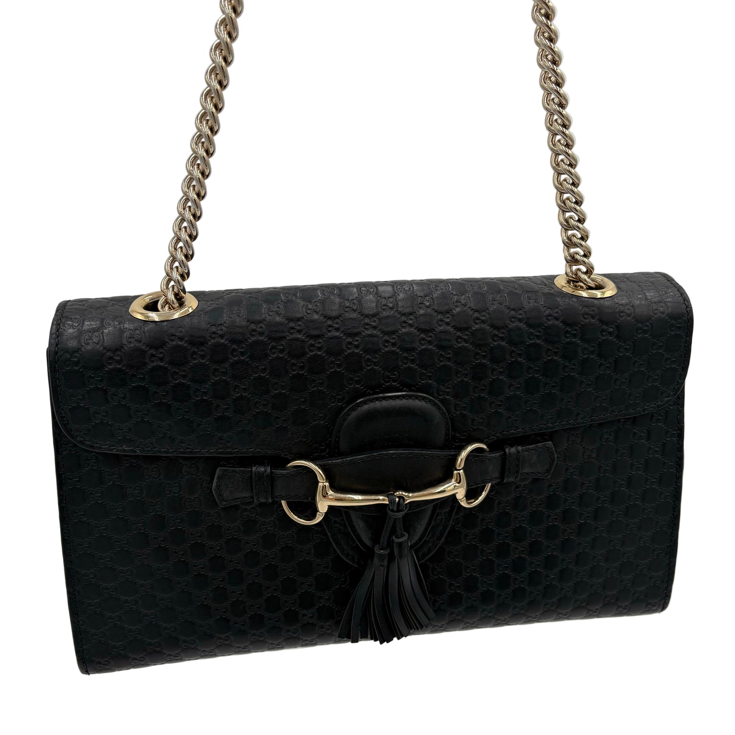 Gucci Guccissima Emily Leather Shoulder Bag