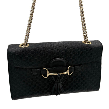 Gucci Guccissima Emily Leather Shoulder Bag