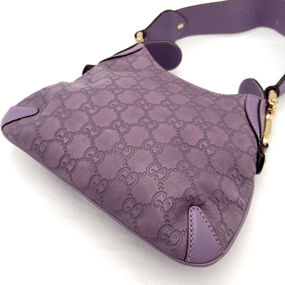 Gucci Guccissima Creole Hobo Horsebit Shoulder Bag