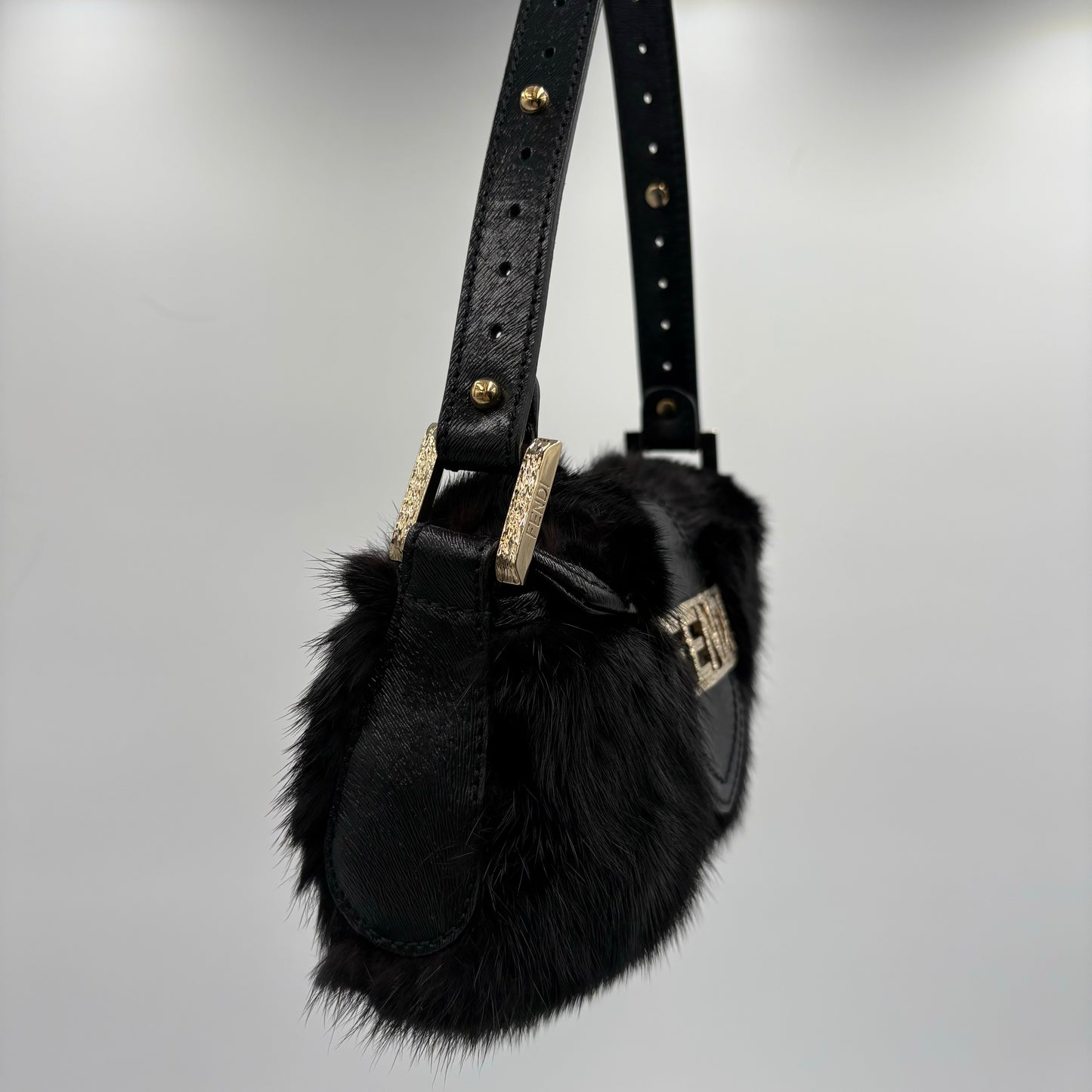 Vintage Fendi Fur Mini Baguette