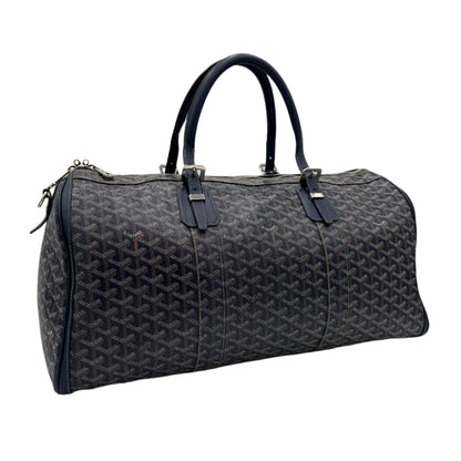 Goyard Goyardine Croisiere Blue Boston 50 Bag