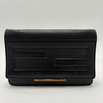 Fendi Vitello Flamingo Tube Wallet On Chain