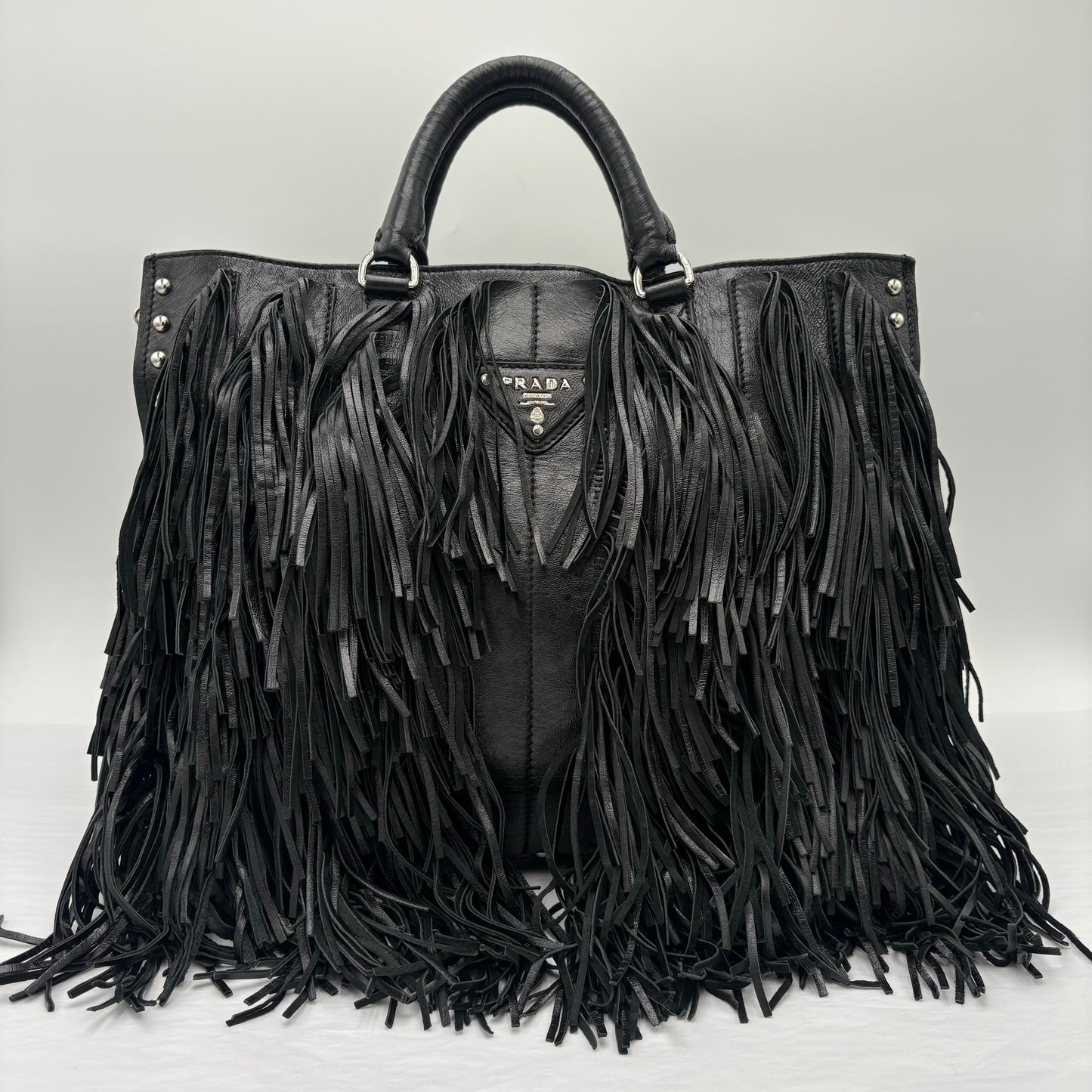 Prada Fringe Top Handle Bag