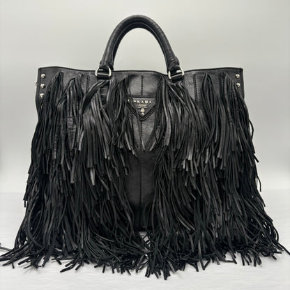 Prada Fringe Top Handle Bag