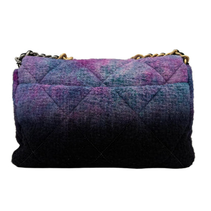 2020 Chanel Tweed Mixed Metal Hombre 19 Bag
