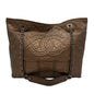 Chanel Quilted Leather Hobo-Bronze