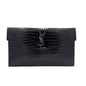 Saint Laurent Uptown Pouch Crocodile Embossed