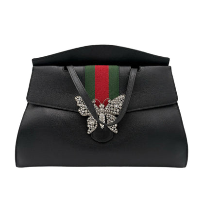 Gucci Crystal Butterfly Linea-Black : Large