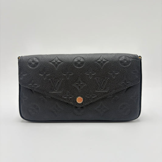 2022 Louis Vuitton Felicie Empreinte Black