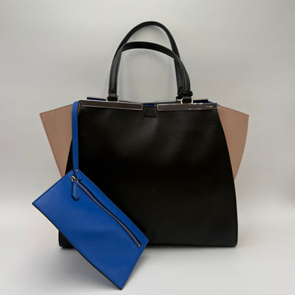 Fendi 3Jours Tricolor Leather Tote Large