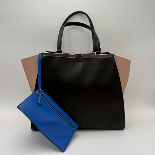 Fendi 3Jours Tricolor Leather Tote Large
