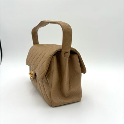 Chanel Double Sided Flap Bag-Beige : Medium