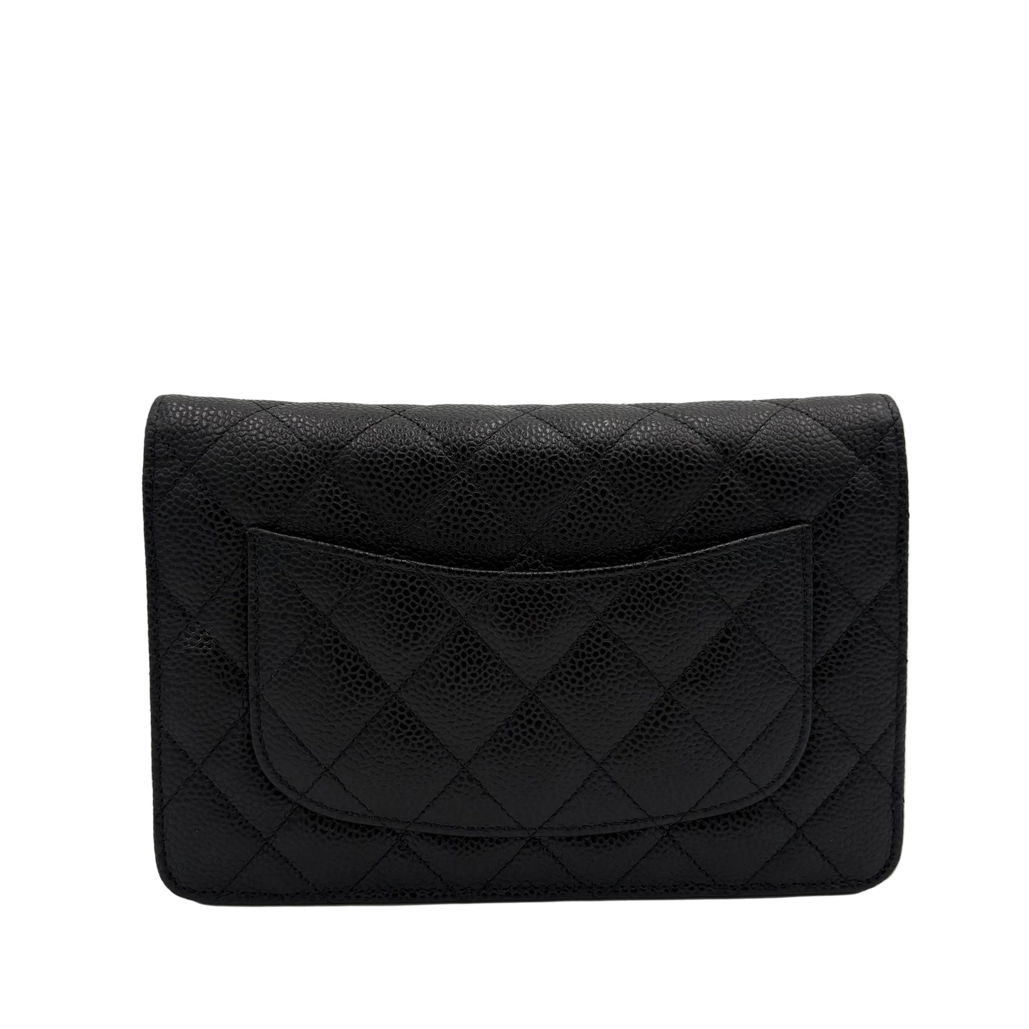 2015 Chanel Wallet On Chain-Black Caviar