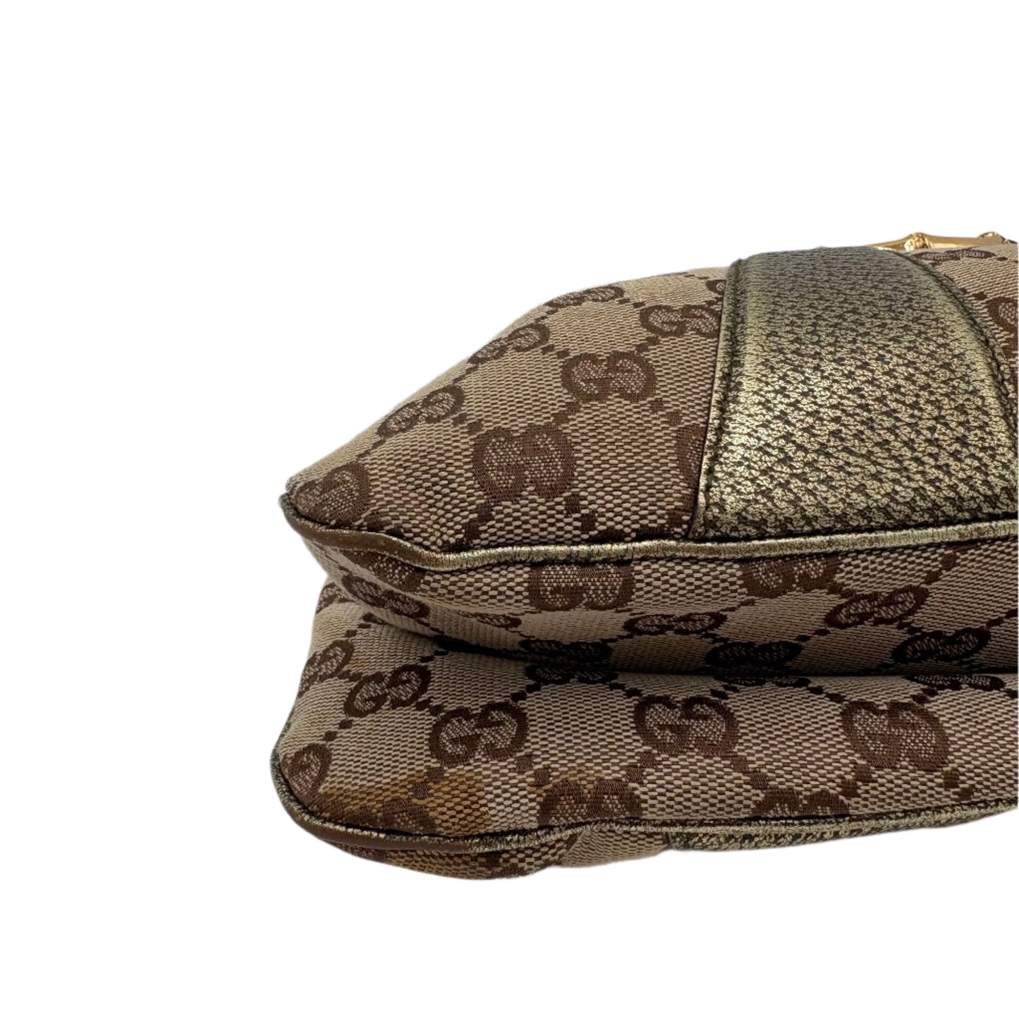 Gucci Leather Tom Ford Bamboo Chain Bag Gold