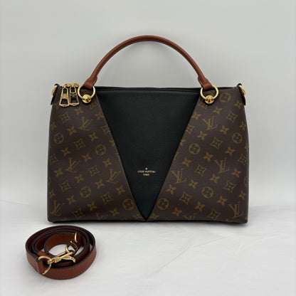 2020 Louis Vuitton V Tote Monogram/Leather 2 Way Tote