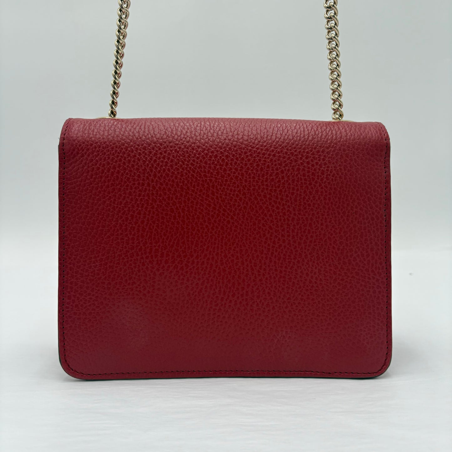 Gucci Dollar GG Calfskin Messen-Red : Large