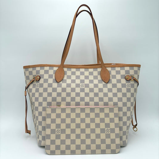 2020 Louis Vuitton Neverfull MM Damier Azur