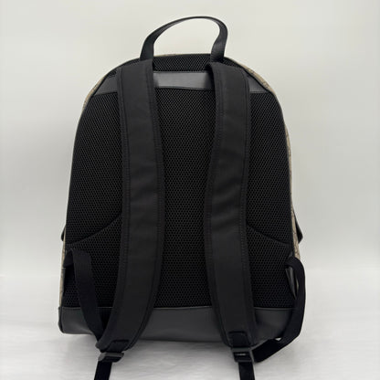 Gucci Monogram Black Leather Backpack