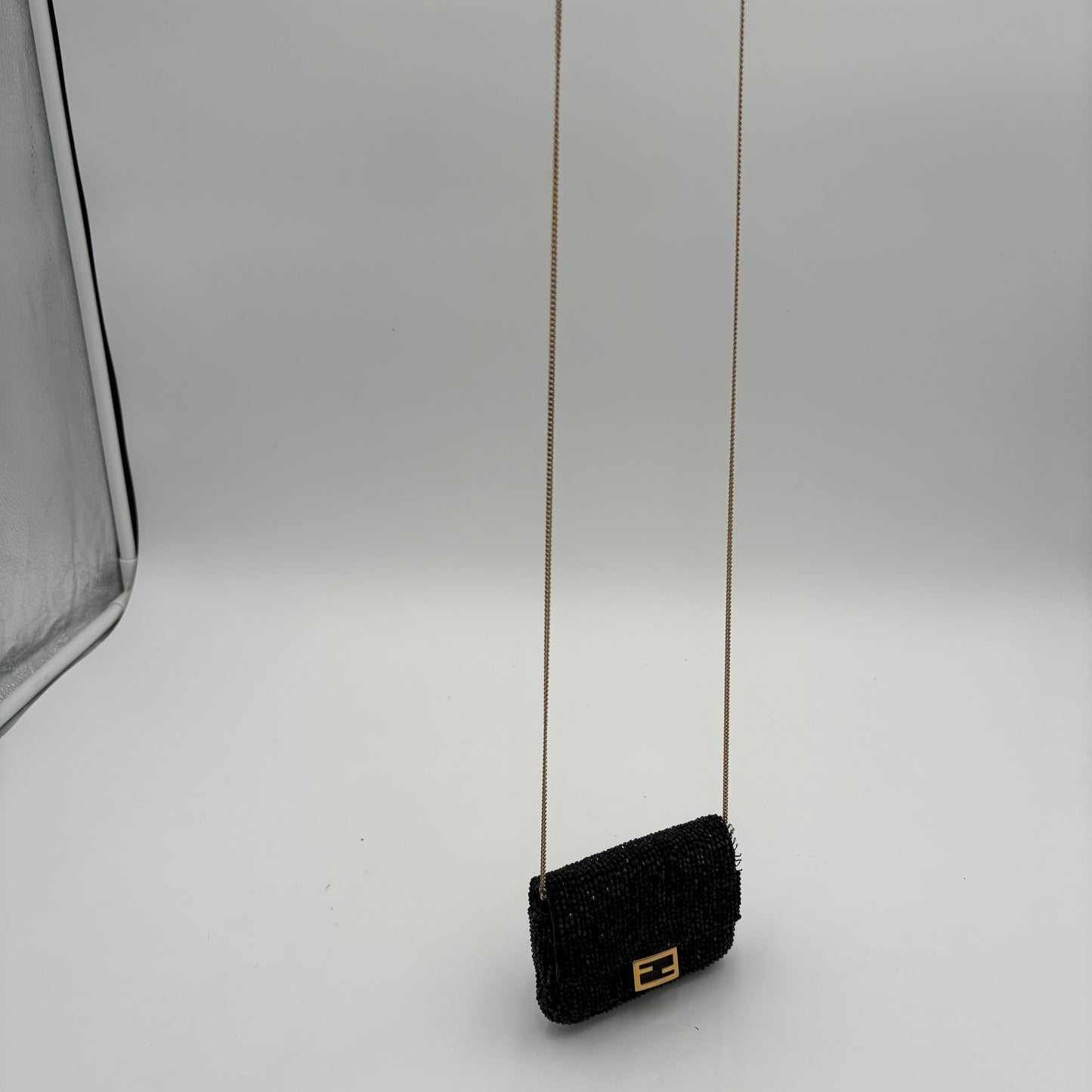 Fendi Nano Beaded Baguette Charm/Mini Bag