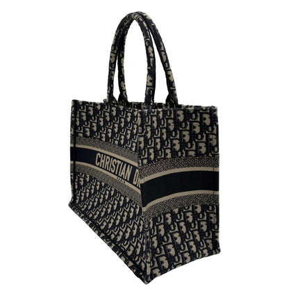 Christian Dior Book Tote Oblique Embroidery
