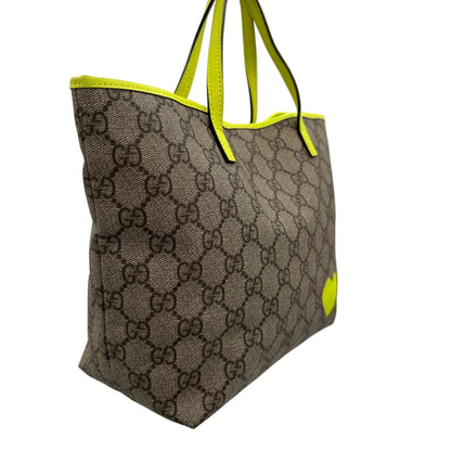 Gucci Monogram Supreme Neon Heart Tote