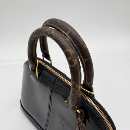 2017 Louis Vuitton Alma BB Navy Vernis/Monogram