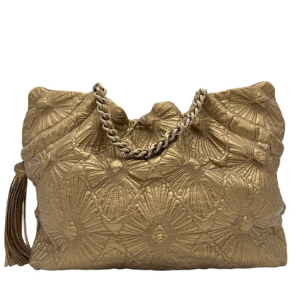 Chanel Matelasse Diamond Tote-Gold