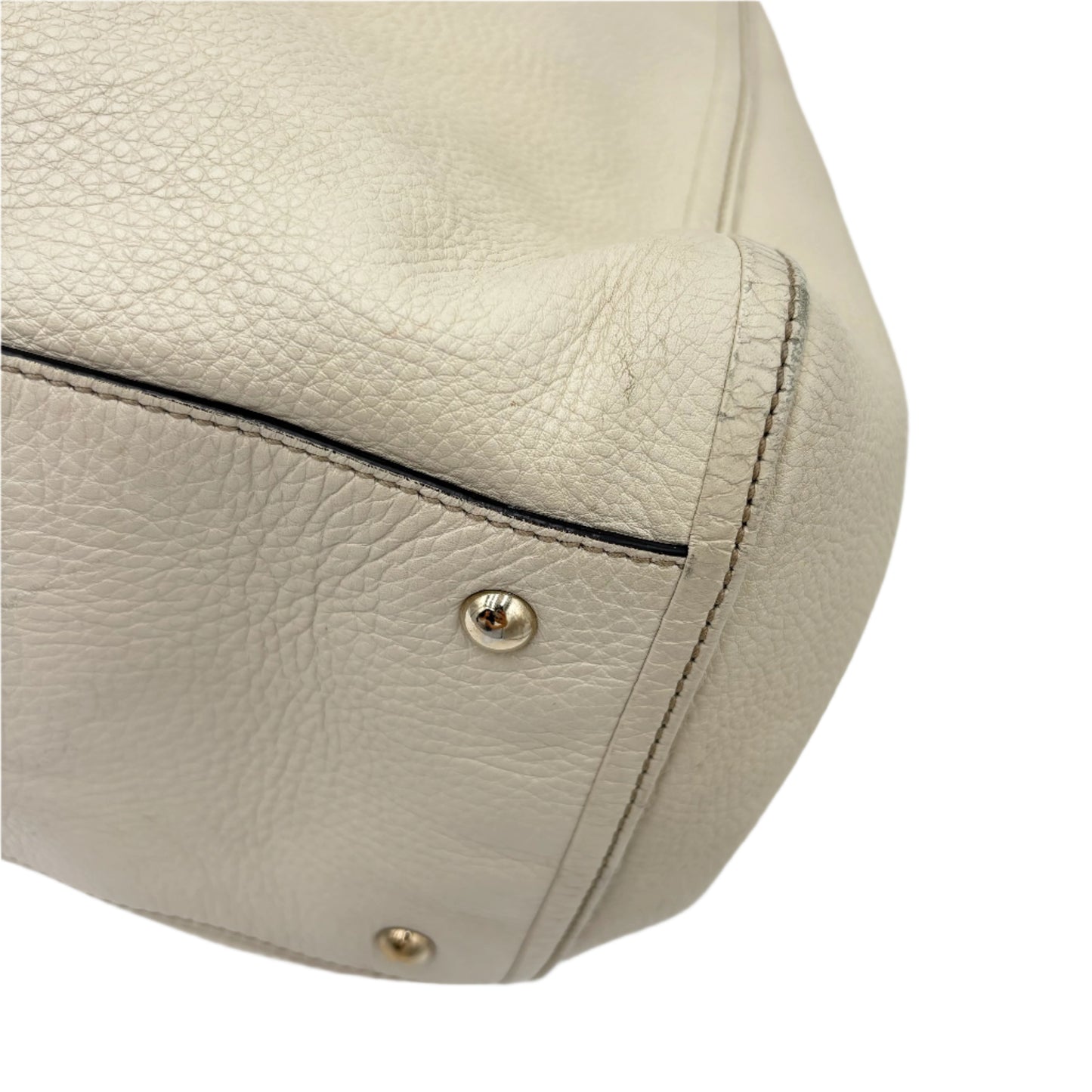 Gucci Soho Hobo Shoulder Bag-Ivory : Large