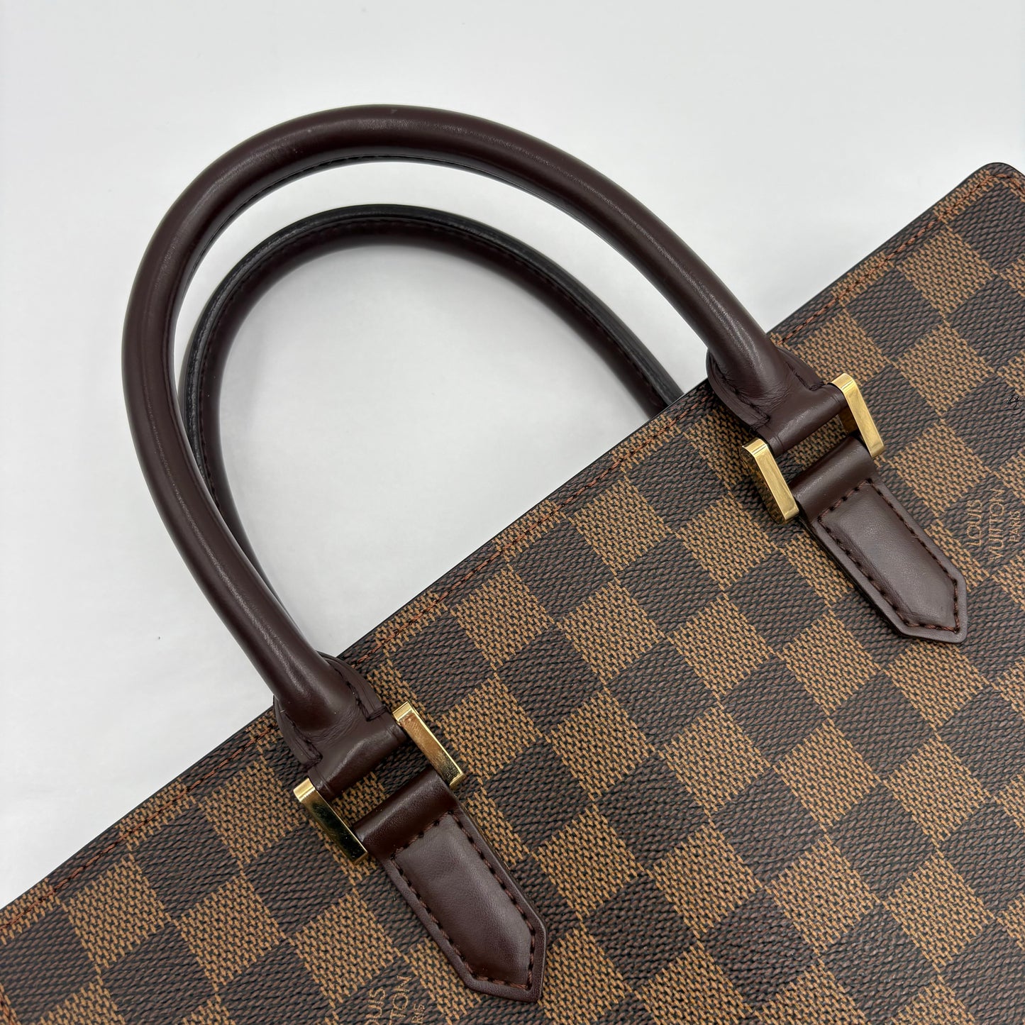 2001 Louis Vuitton Sac Plat Damier Ebene