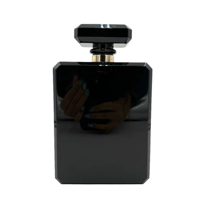 Chanel Perfume Bottle Pearls-Gold/Black