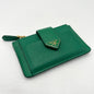 Prada Saffiano And Smooth Leather Card Holder