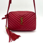 YSL Saint Laurent Lou Chevron Camera Bag