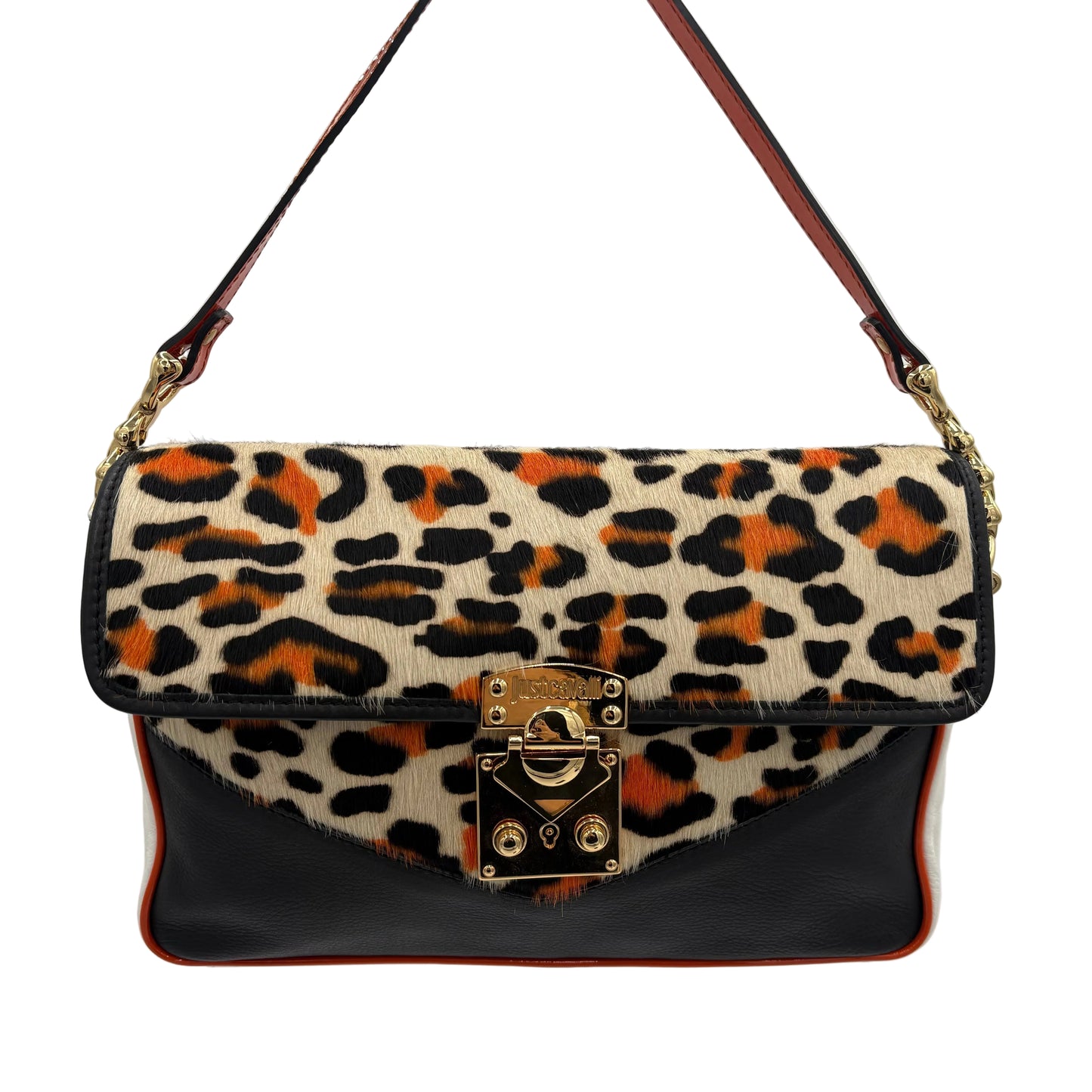 Just Cavalli Leopard Fur/Leather Purse