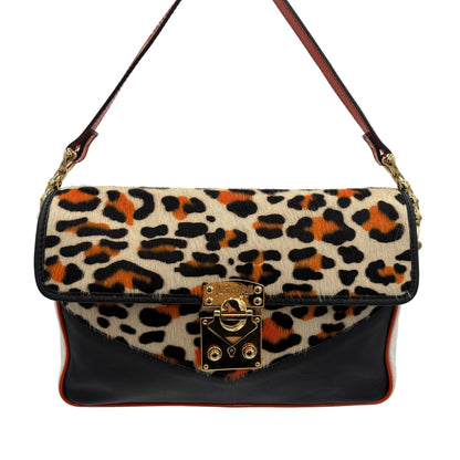 Just Cavalli Leopard Fur/Leather Purse