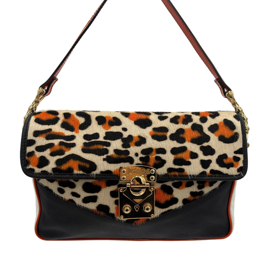 Just Cavalli Leopard Fur/Leather Purse