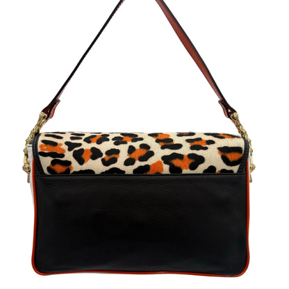 Just Cavalli Leopard Fur/Leather Purse