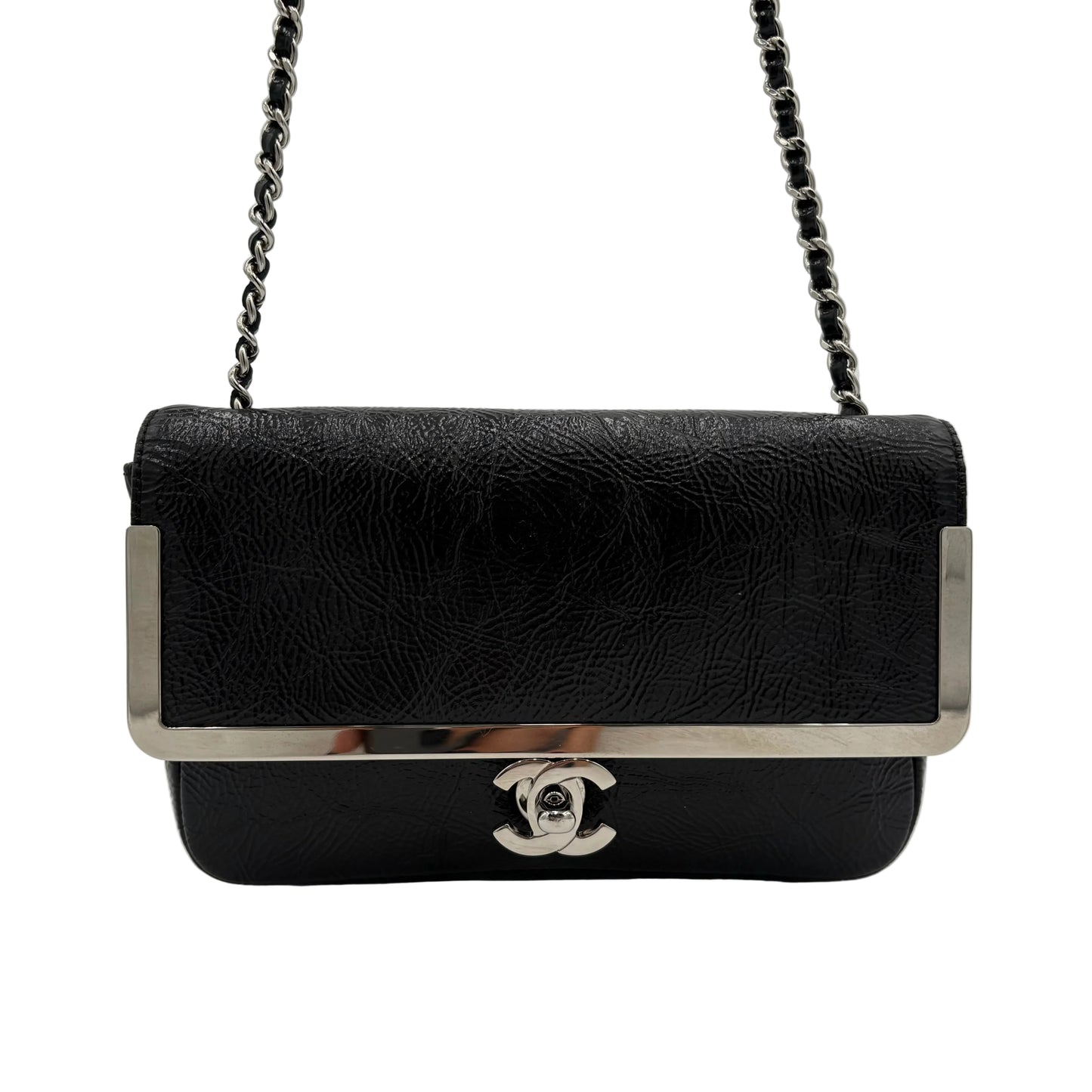 2006-08 Chanel Patent Frame Flap Bag