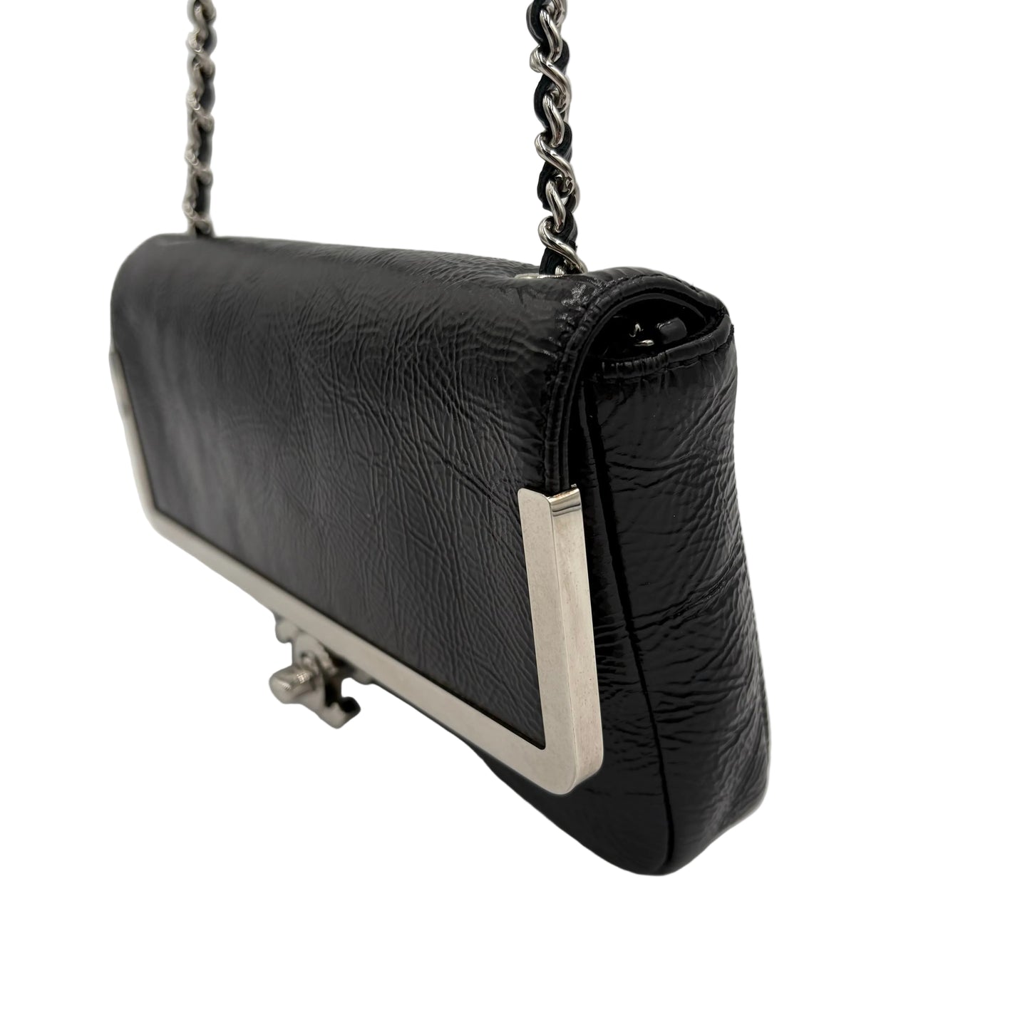 2006-08 Chanel Patent Frame Flap Bag