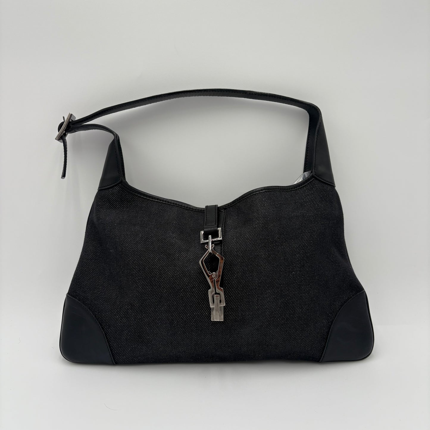 Vintage Gucci Denim Jackie Shoulder Bag
