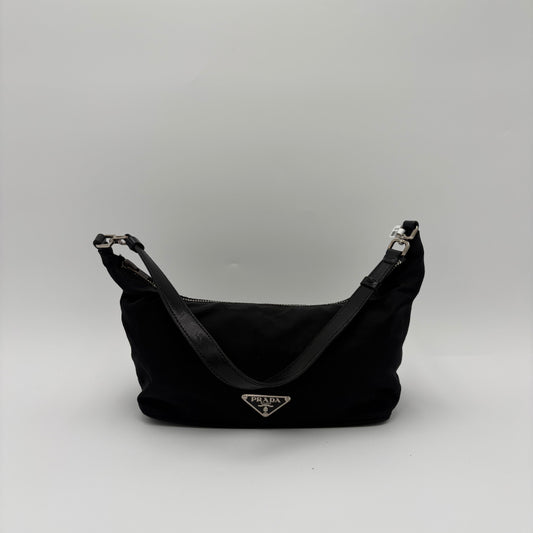 Vintage Prada Nylon Shoulder Boat Bag