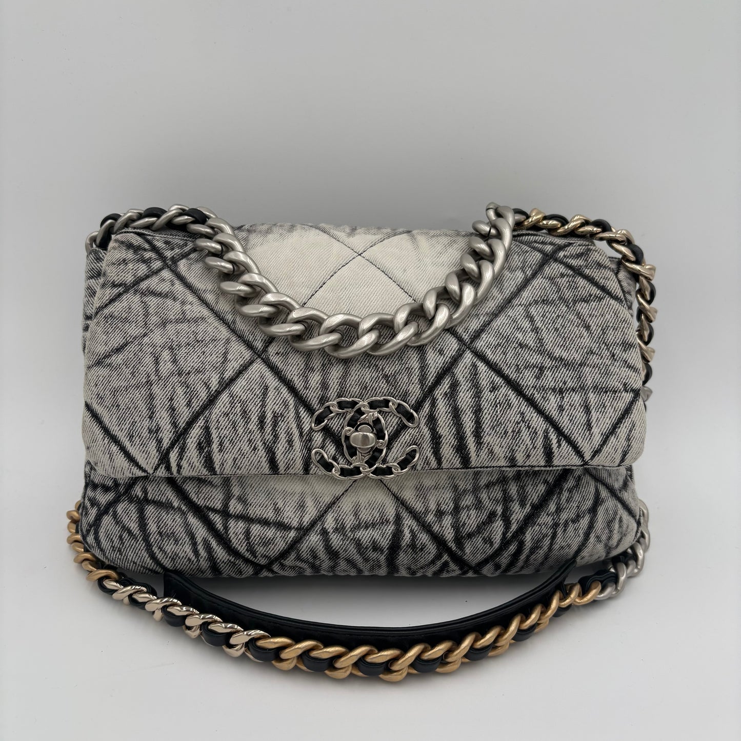 2023 Chanel Washed Denim Medium Chanel 19 Flap
