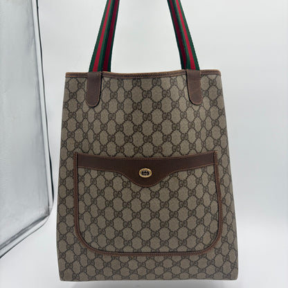 EXCELLENT 80's Gucci Sherry Line Tote Bag
