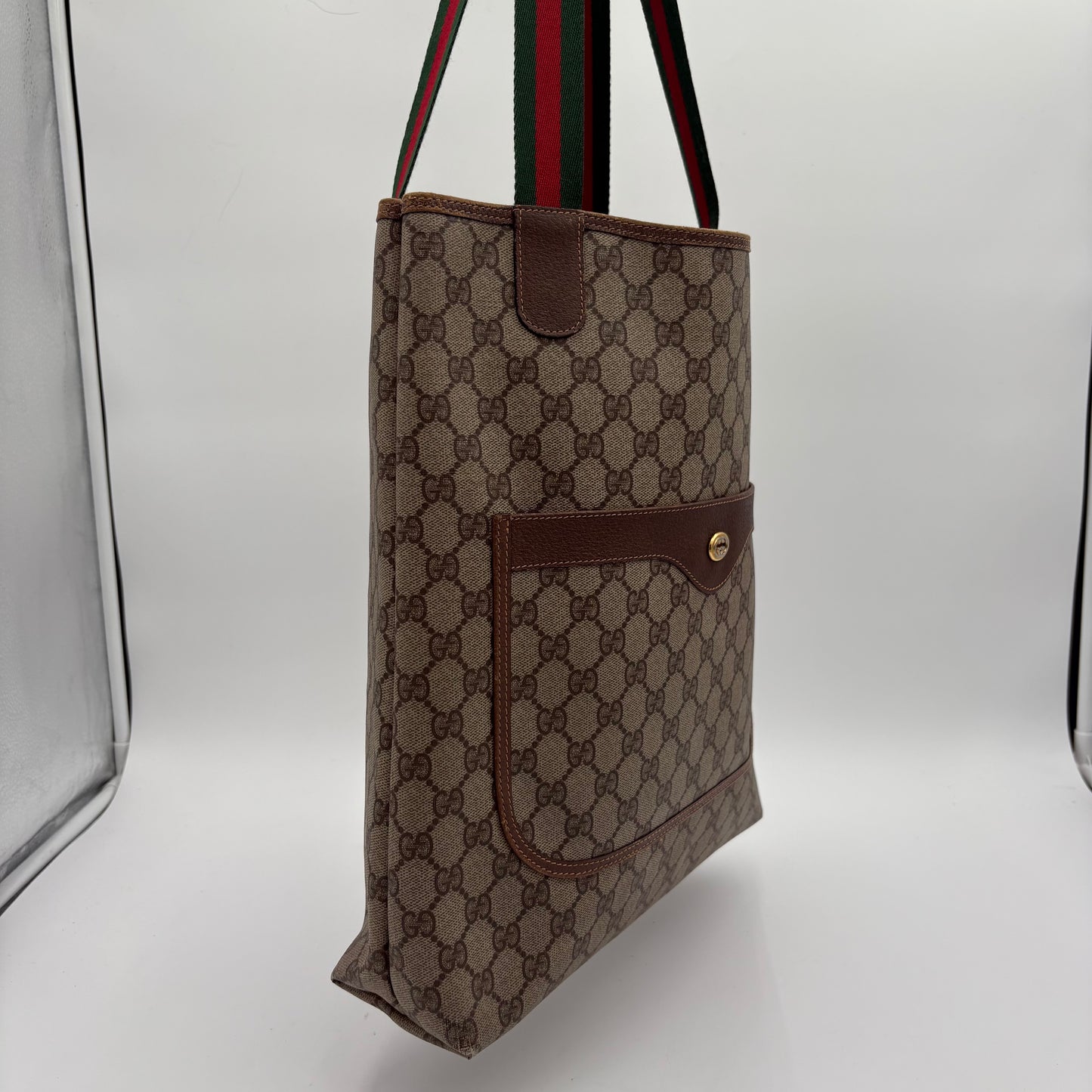 EXCELLENT 80's Gucci Sherry Line Tote Bag