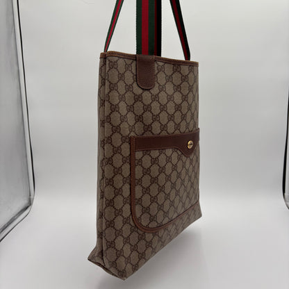 EXCELLENT 80's Gucci Sherry Line Tote Bag