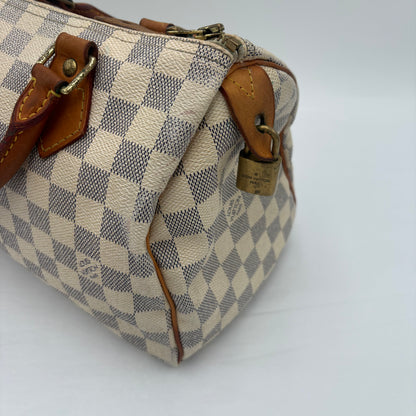 2009 Louis Vuitton Speedy 25 Damier Azur