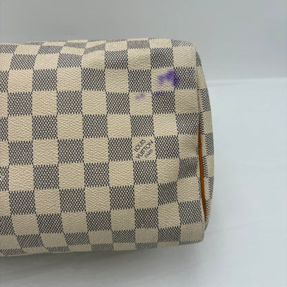 2009 Louis Vuitton Speedy 25 Damier Azur