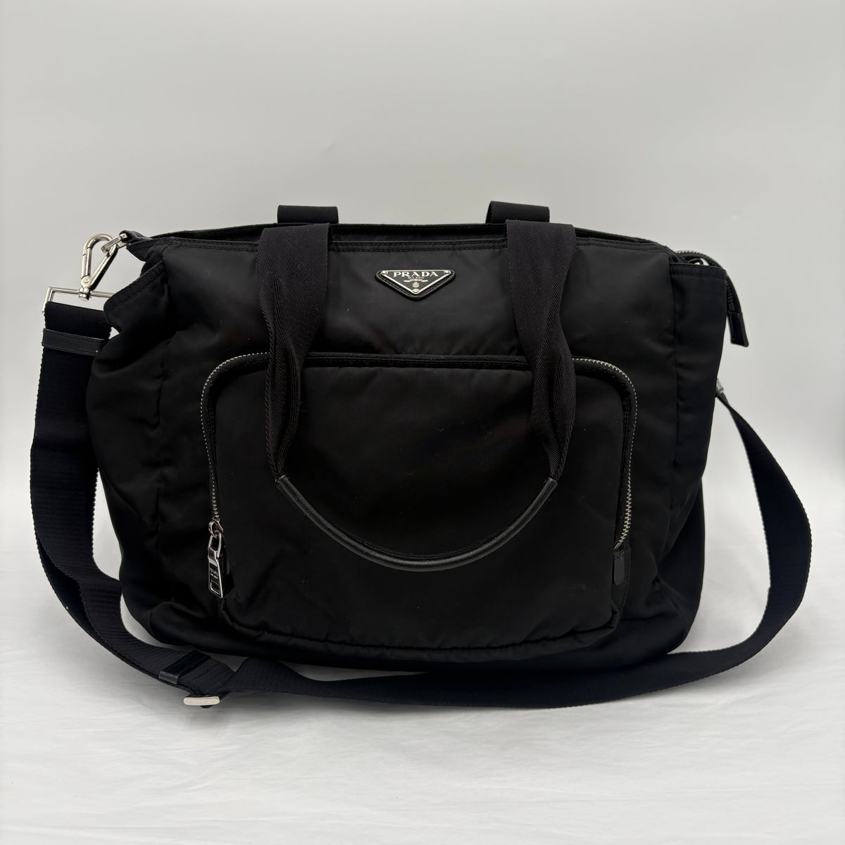 2015 Prada Nylon Baby Bag