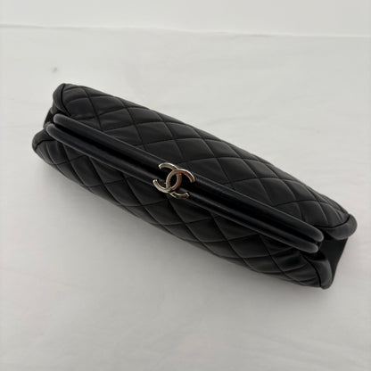 2006-08 Chanel Quilted Lambskin Timeless Kisslock Clutch